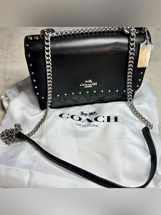 Coach Handbags - Coach Klare Crossbody In Signature Canvas With Rivets